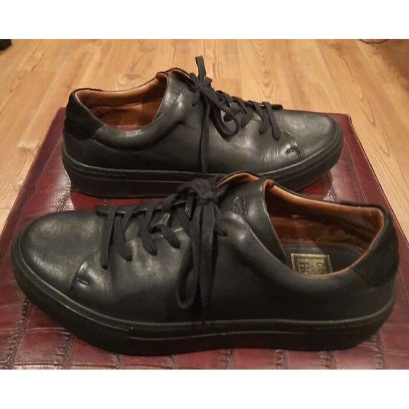 George Hogg 1855  Men’s Black Leather Sneaker Shoes  Size 9 US / 42 EU - Picture 2 of 6